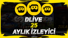 [HIZLI] DLİVE AYLIK 25 İZLEYİCİ