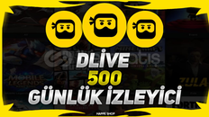 [HIZLI] DLİVE GÜNLÜK 500 İZLEYİCİ