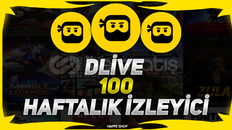 [HIZLI] DLİVE HAFTALIK 100 İZLEYİCİ