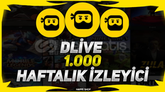 [HIZLI] DLİVE HAFTALIK 1000 İZLEYİCİ