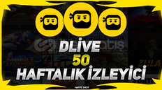 [HIZLI] DLİVE HAFTALIK 50 İZLEYİCİ