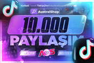 ⭐[HIZLI GÖNDERİM] TikTok 10000 Paylaşım