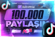 ⭐[HIZLI GÖNDERİM] TikTok 100000 Paylaşım