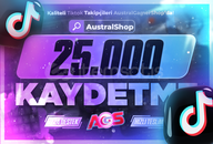 ⭐[HIZLI GÖNDERİM] TikTok 25000 Kaydetme