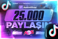 ⭐[HIZLI GÖNDERİM] TikTok 25000 Paylaşım