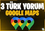 ( HIZLI ) Google Maps 3 Adet İstediğiniz Yorum