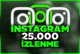 HIZLI | İNSTAGRAM 25.000 İZLENME | GARANTİ