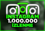 HIZLI | İNSTAGRAM 1.000.000 İZLENME | GARANTİ