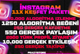 ⭐GARANTİLİ | INSTAGRAM KEŞFET PAKETİ 1 | ⭐