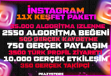 ⭐GARANTİLİ | INSTAGRAM KEŞFET PAKETİ 3 | ⭐