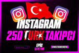 ⭐[HIZLI] INSTAGRAM TÜRK 250 TAKİPÇİ ⭐