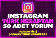 ⭐[HIZLI] INSTAGRAM TÜRK HESAPTAN 50 ADET YORUM⭐