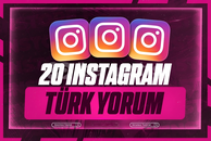 ⭐[HIZLI] INSTAGRAM TÜRK İSTEĞE ÖZEL 20 YORUM⭐