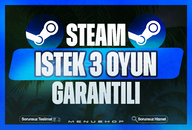 ⚡Hızlı | İstediğiniz 3 Oyun + Garantii⚡