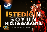 ⭐[HIZLI] İstediğiniz 5 Oyun + Garanti⭐