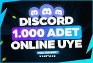 ⭐️ HIZLI+KALİTELİ - DİSCORD 1000 ONLİNE ÜYE ⭐️