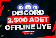 ⭐️ KALİTELİ+HIZLI - DİSCORD 2500 OFFLİNE ÜYE ⭐️