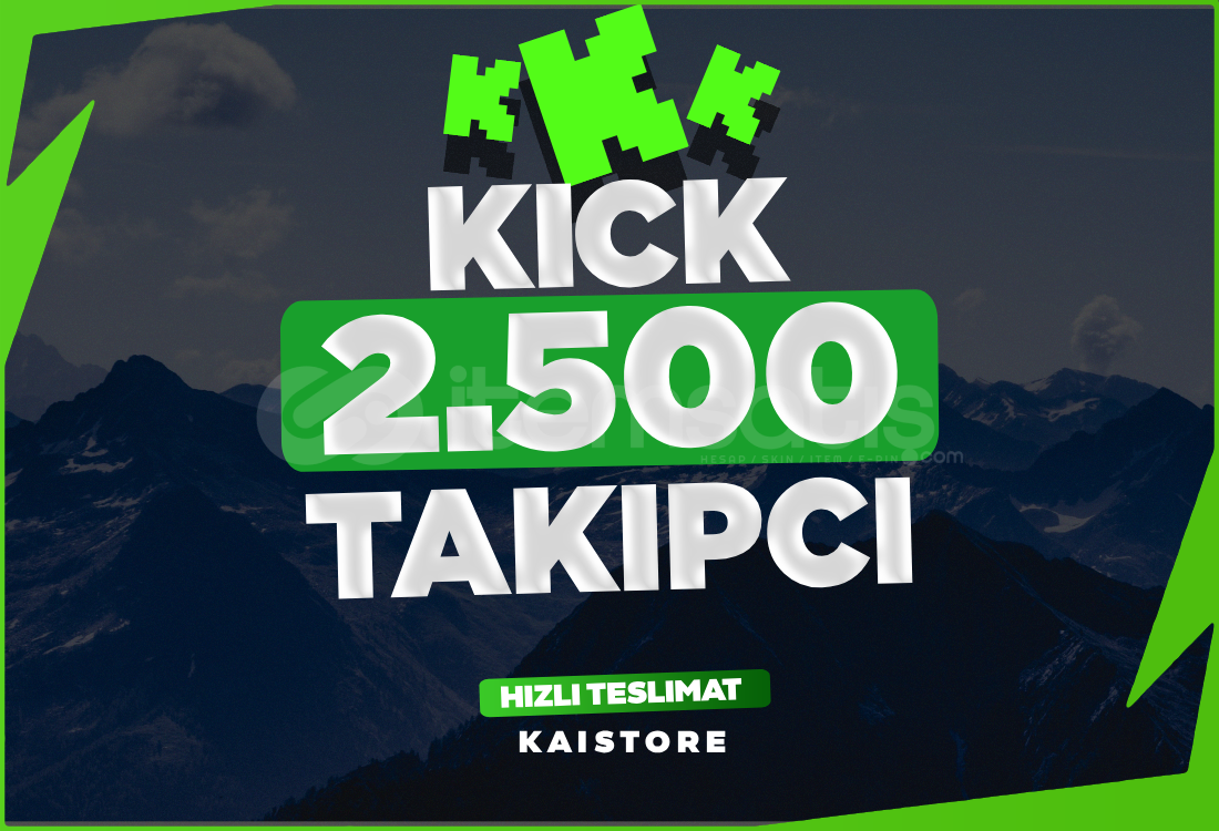 ⭐️ HIZLI TESLİM - KİCK 2500 TAKİPÇİ ⭐️ ⭐️ HIZLI TESLİM - KİCK 2500 TAKİPÇİ ⭐️