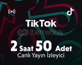Hızlı Teslim ⭐ TikTok 2 Saat 50 İzleyici