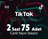 Hızlı Teslim ⭐ TikTok 2 Saat 75 İzleyici