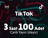 Hızlı Teslim ☄️ TikTok 3 Saat 100 İzleyici