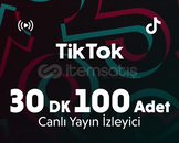 Hızlı Teslim ⭐ TikTok 30 Dakika 100 İzleyici