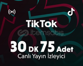 Hızlı Teslim ⭐ TikTok 30 Dakika 75 İzleyici