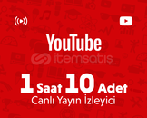 Hızlı Teslim ⭐ YouTube 1 Saat 10 İzleyici Hızlı Teslim ⭐ YouTube 1 Saat 10 İzleyici