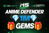 ⭐[Hızlı Teslimat] 1M GEM Anime Defenders