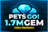 ⭐[HIZLI TESLİMAT] PETS GO 1.7M GEM⭐