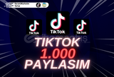 ⭐[HIZLI] Tiktok 1.000 Paylaşım⭐