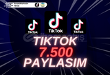 ⭐[HIZLI] Tiktok 7.500 Paylaşım⭐