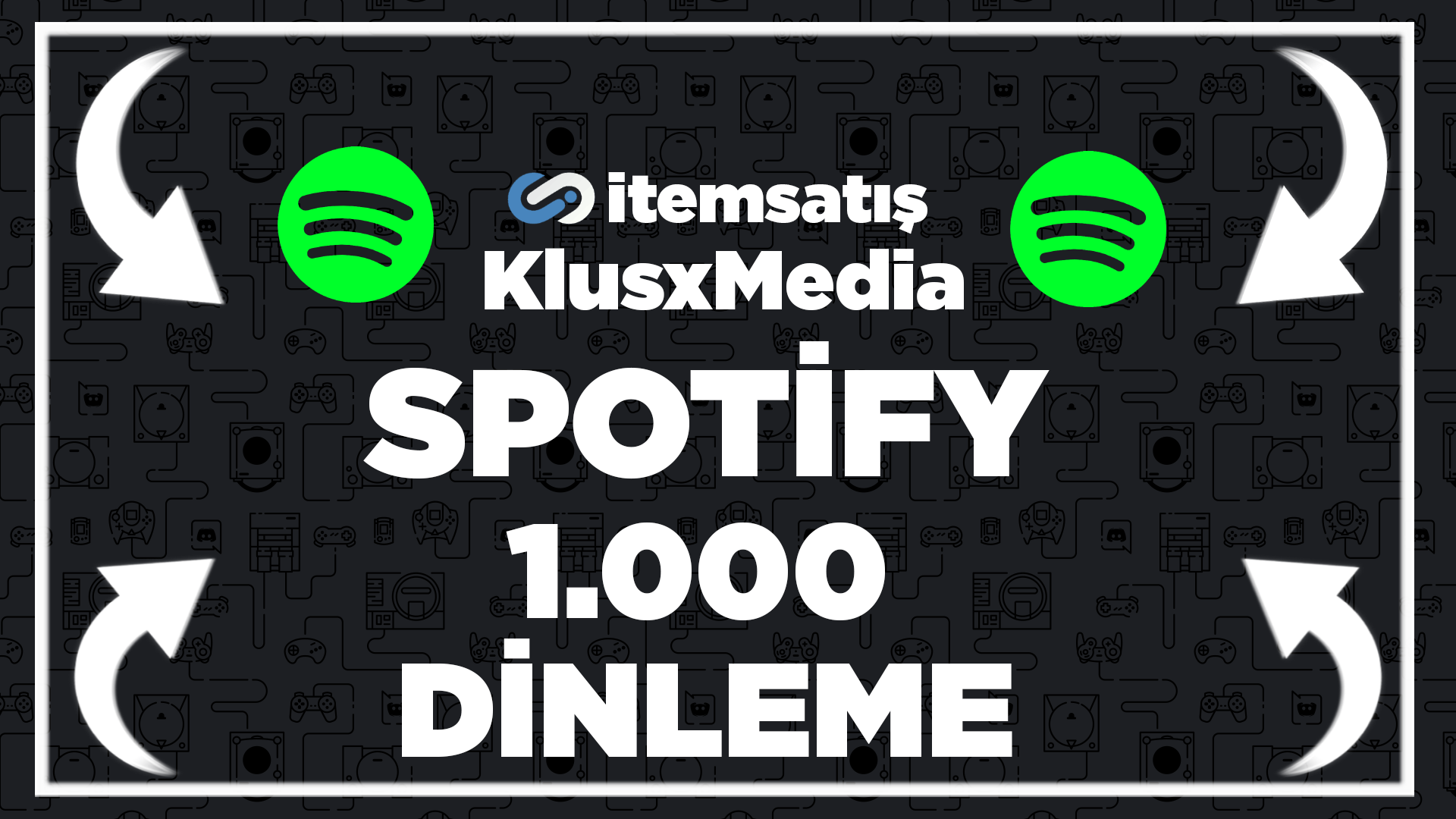 ✅[HIZLI+TÜRK] Spotify 1.000 Türk Dinlenme