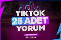⭐️ HIZLI VE KALİTELİ - TIKTOK 25 ADET YORUM ⭐️