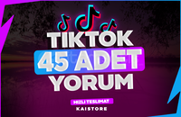 ⭐️ HIZLI VE KALİTELİ - TIKTOK 45 ADET YORUM ⭐️