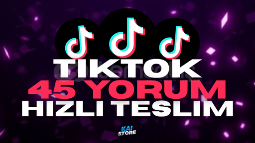 ⭐️ HIZLI VE KALİTELİ - TIKTOK 45 ADET YORUM ⭐️ ⭐️ HIZLI VE KALİTELİ - TIKTOK 45 ADET YORUM ⭐️
