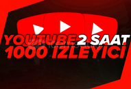 ⭐HIZLI -Youtube 2 Saat 1000 Canlı Yayın İzleyici
