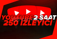 ⭐HIZLI - Youtube 2 Saat 250 Canlı Yayın İzleyicİ