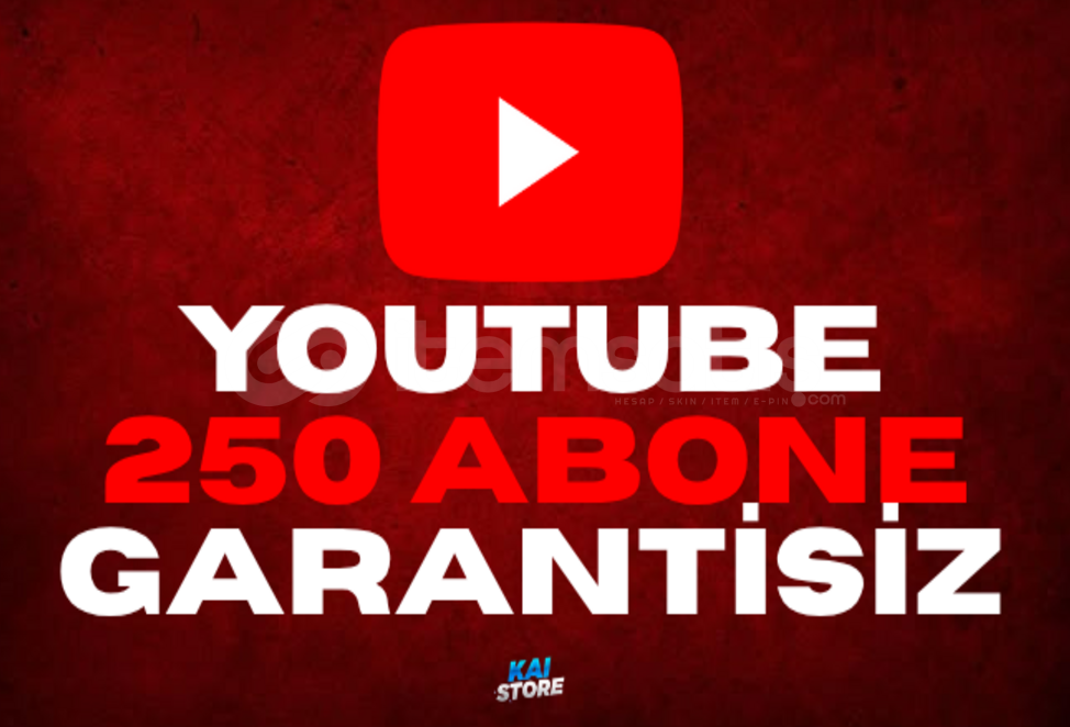 ⭐️ HIZLI - YOUTUBE GARANTİSİZ 250 ABONE ⭐️ ⭐️ HIZLI - YOUTUBE GARANTİSİZ 250 ABONE ⭐️