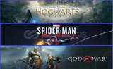 Hogwarts Legacy + God Of War + Miles Morales