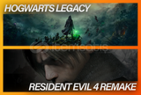 Hogwarts Legacy + Resident Evil 4 Remake