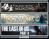 Hogwarts Legacy + Wukong + The Last of Us 2