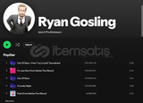 Hollywood yıldızı RYAN GOSLİNG spotify Hesabı