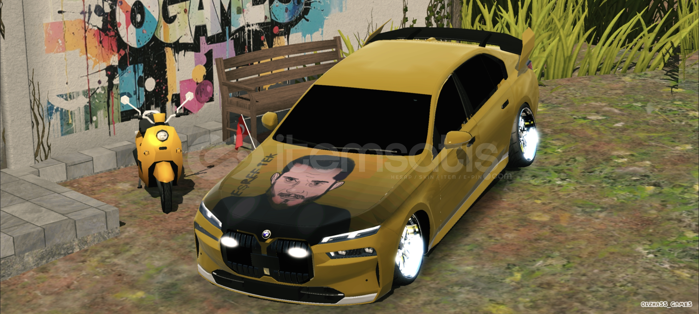 Kendi yaptığım çizim 300 hp stok ses krom eklent Kendi yaptığım çizim 300 hp stok ses krom eklent