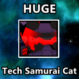 Huge Tech Samurai Cat