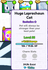 Huge Leprechaun Cat