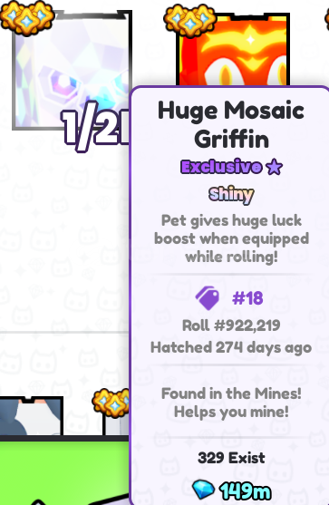 Huge Mosaic Griffin (Pets GO) Huge Mosaic Griffin (Pets GO)