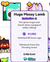 HUGE MOSSY LAMB #1086 VİSİT
