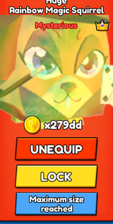 Huge Rainbow Magic Squirrel/ Climb and Jump
