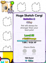 HUGE SHİNY SKETCH CORGİ